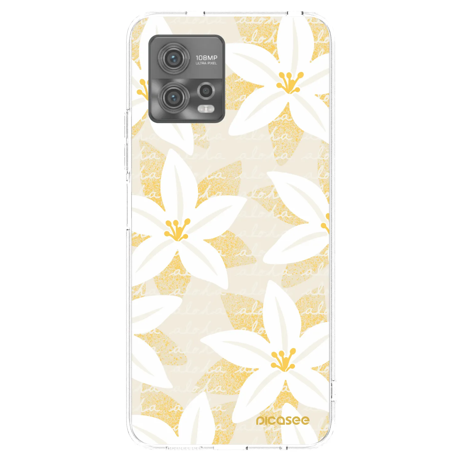 Picasee silikonový průhledný obal pro Motorola Moto G72 - Island Leave