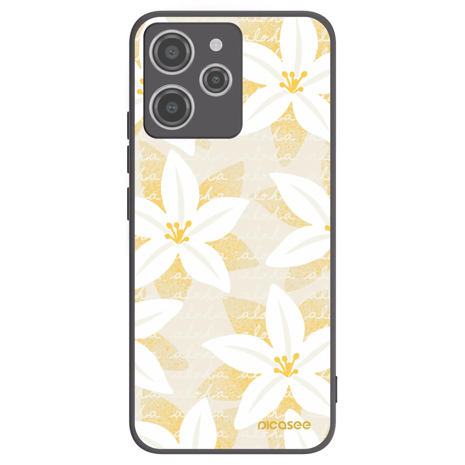 Picasee silikonový černý obal pro Xiaomi Redmi 12 4G - Island Leave