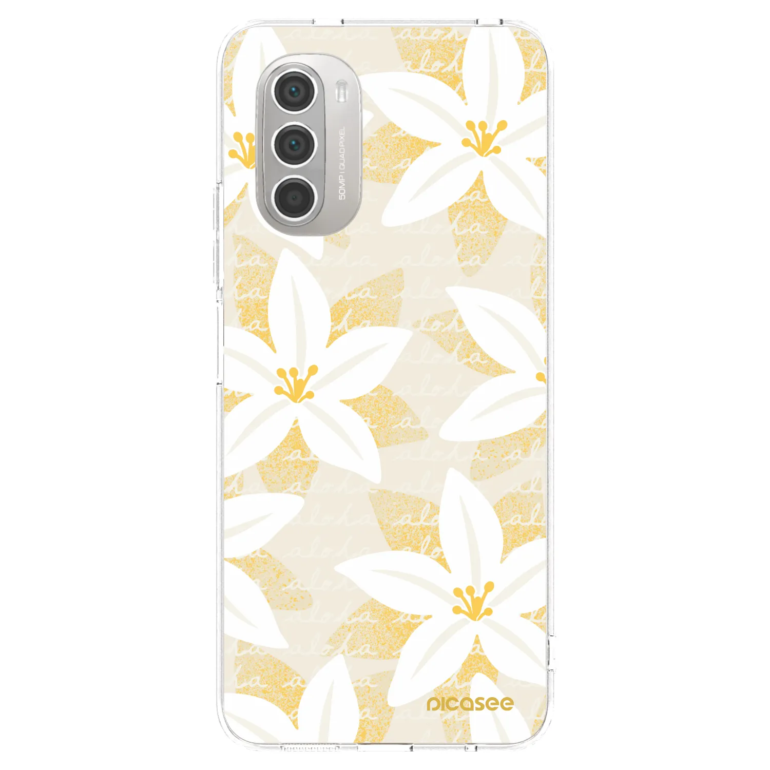Picasee silikonový průhledný obal pro Motorola Moto G51 - Island Leave