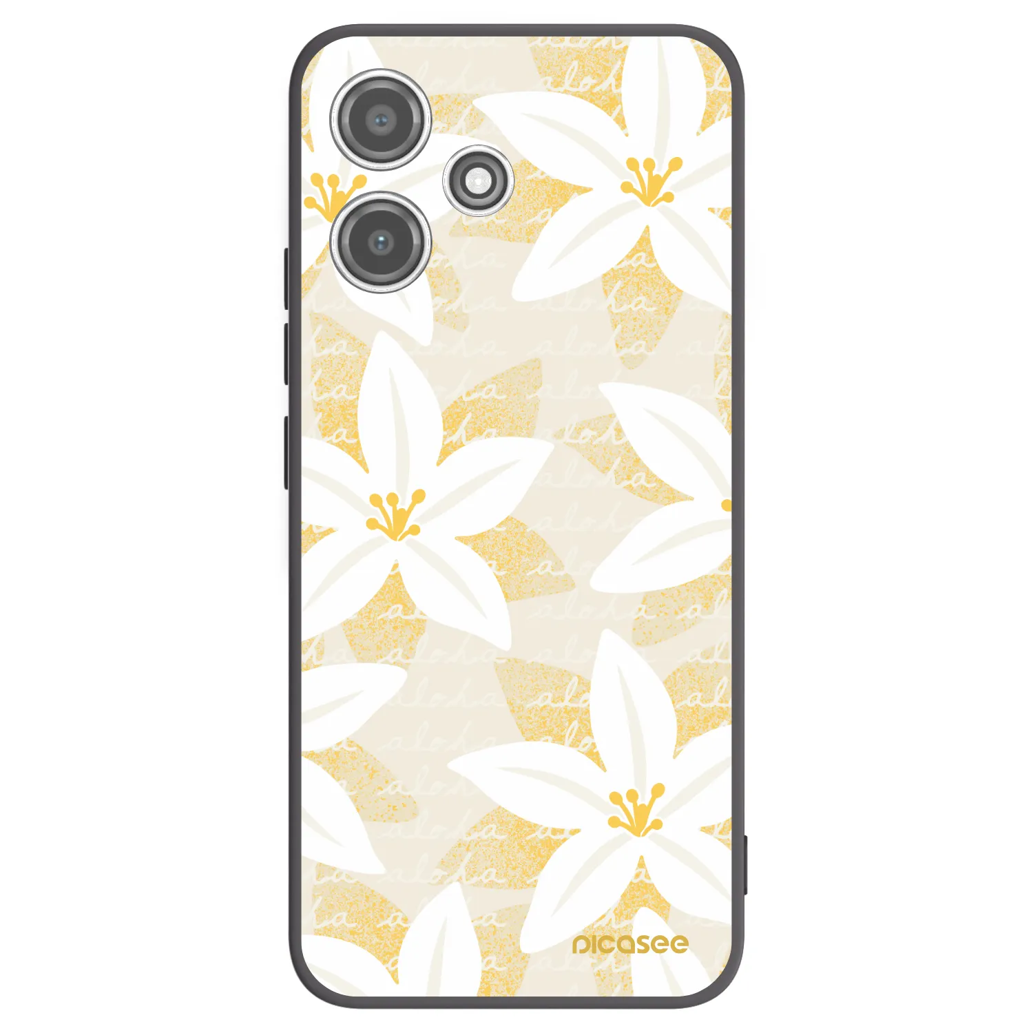 Picasee silikonový černý obal pro Xiaomi Redmi 12 5G - Island Leave