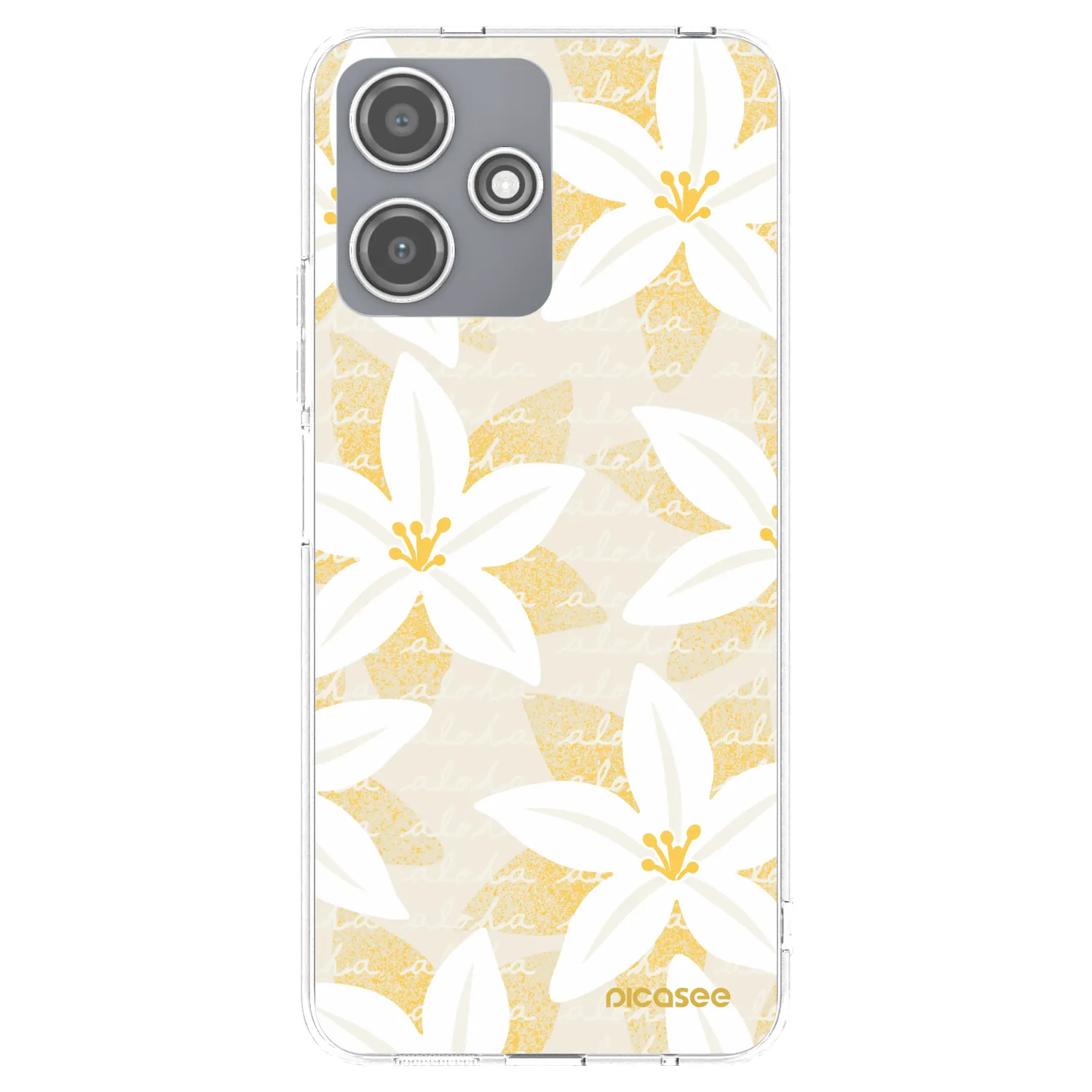 Picasee silikonový průhledný obal pro Xiaomi Redmi 12 5G - Island Leave