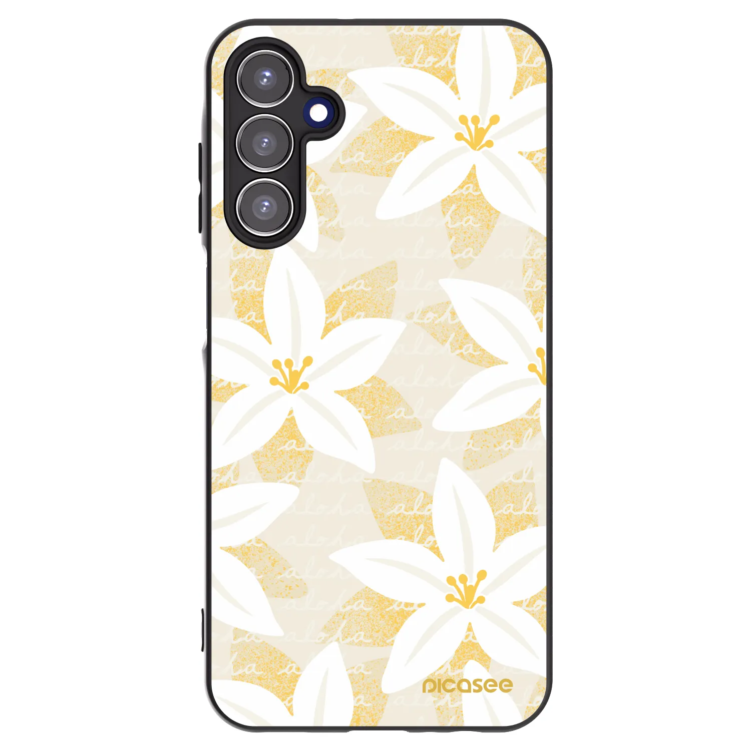 Picasee silikonový černý obal pro Samsung Galaxy A15 A156B 5G - Island Leave