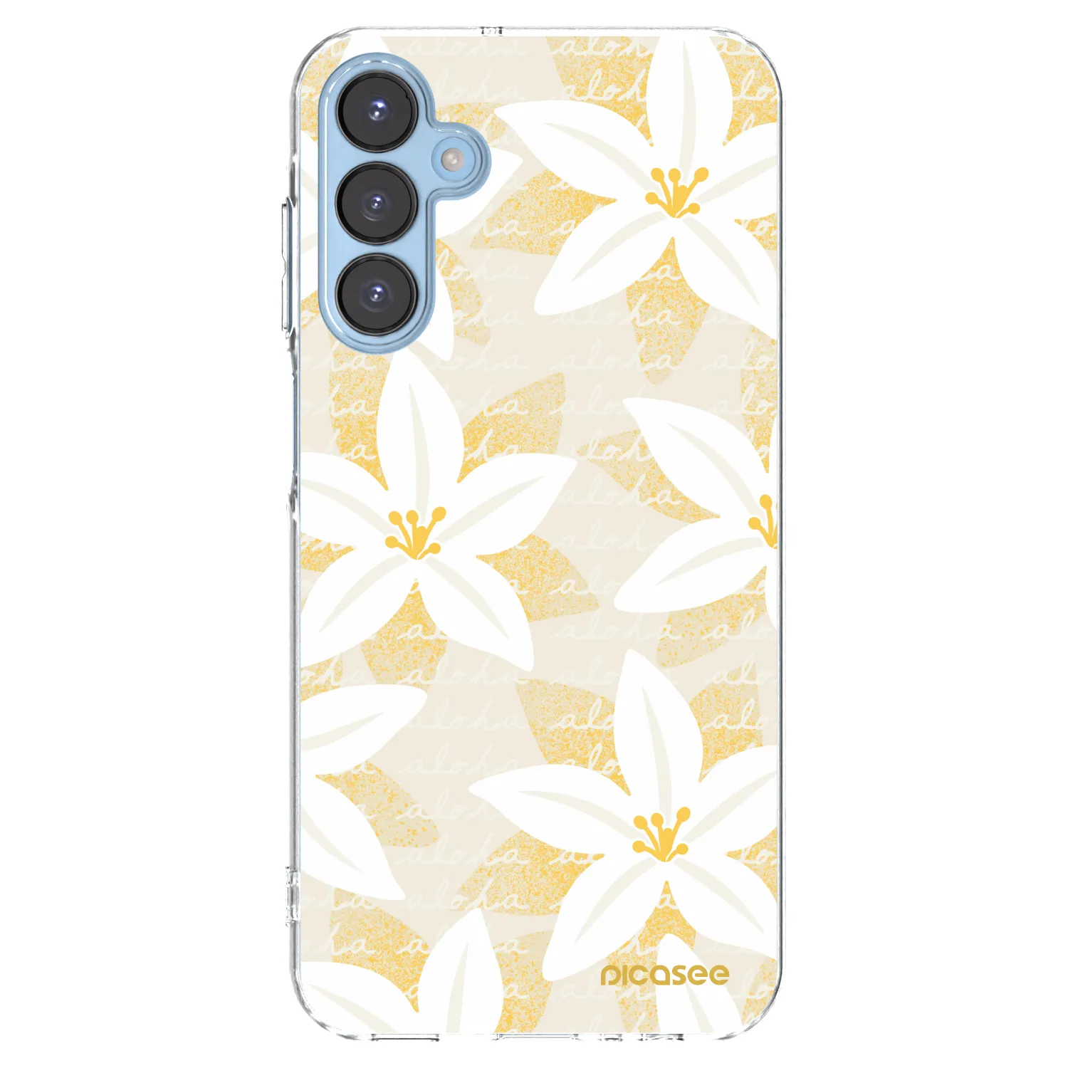 Picasee silikonový průhledný obal pro Samsung Galaxy A15 A156B 5G - Island Leave