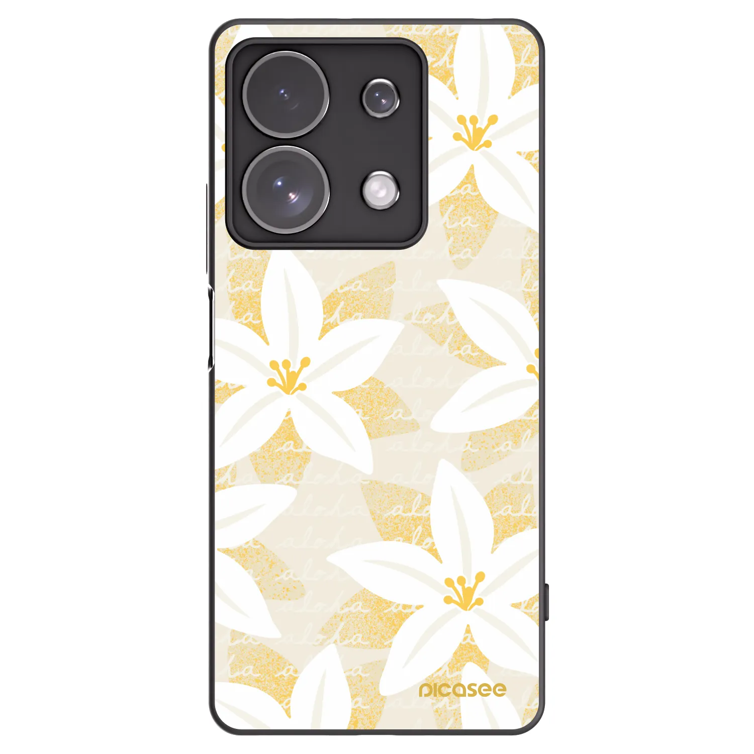 Picasee silikonový černý obal pro Xiaomi Redmi Note 13 Pro 4G - Island Leave