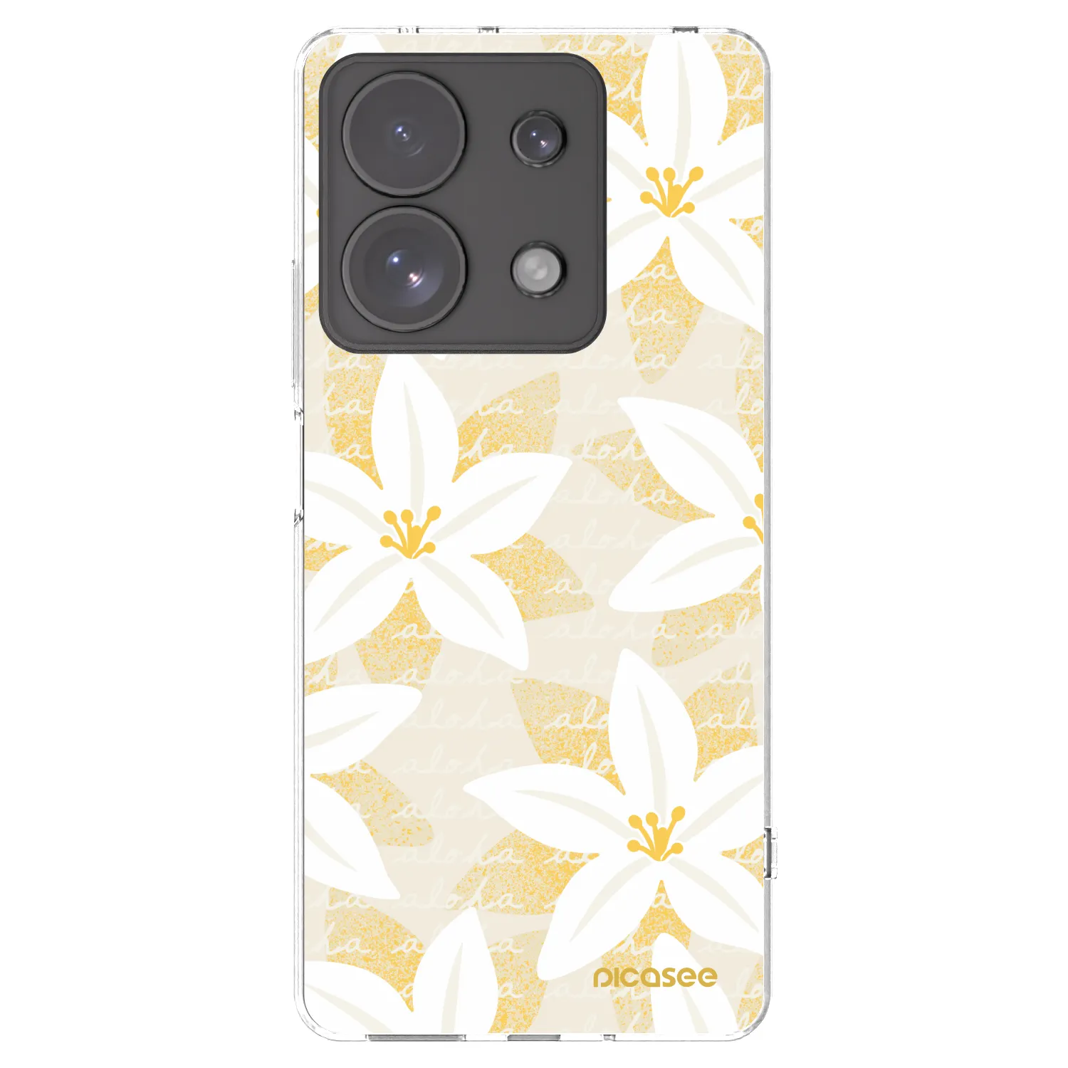 Picasee silikonový průhledný obal pro Xiaomi Redmi Note 13 Pro 4G - Island Leave