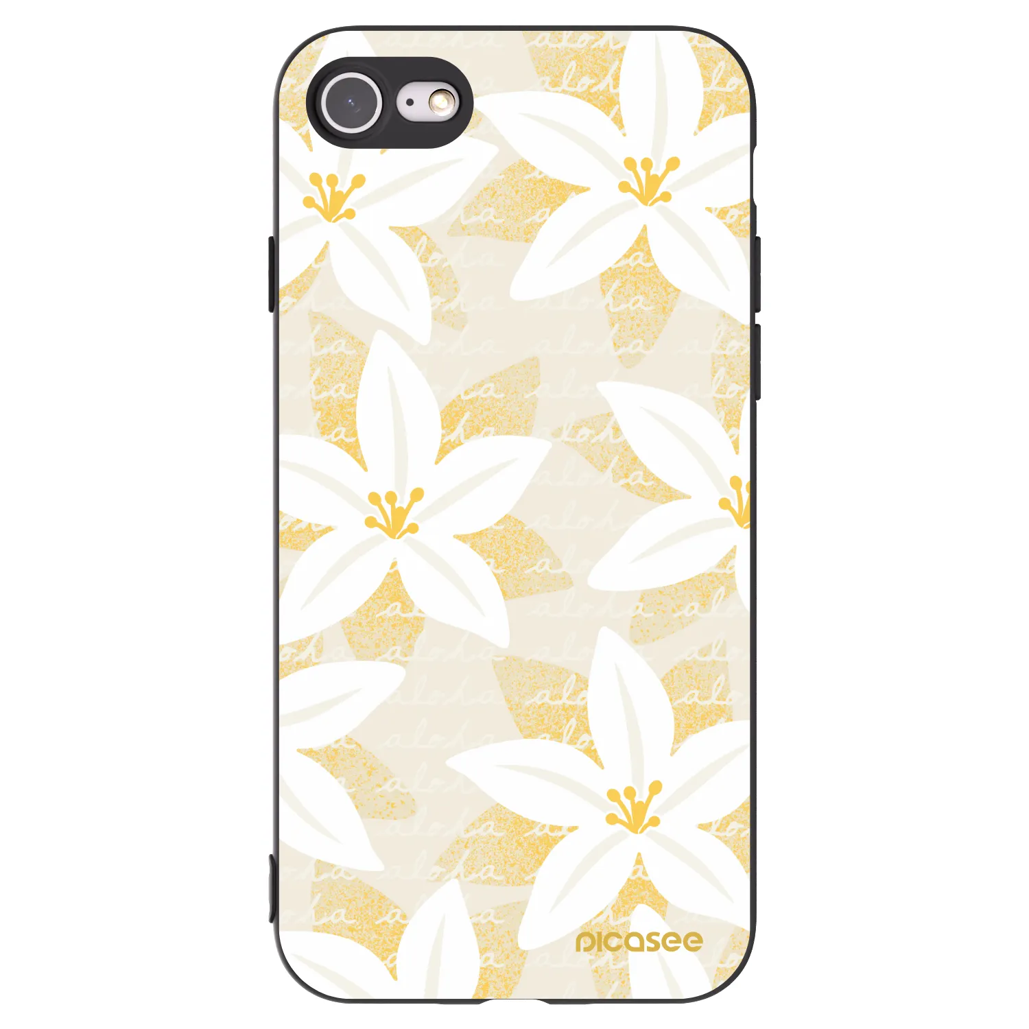 Picasee silikonový černý obal pro Apple iPhone 8 - Island Leave
