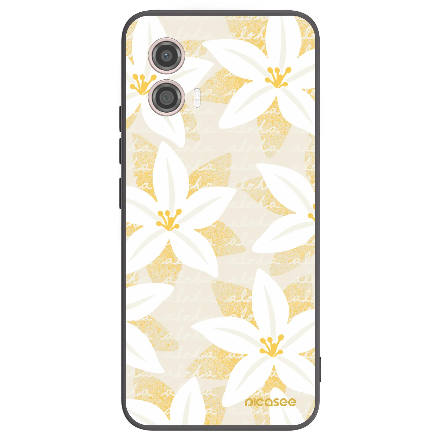 Picasee silikonový černý obal pro Motorola Moto G53 5G - Island Leave