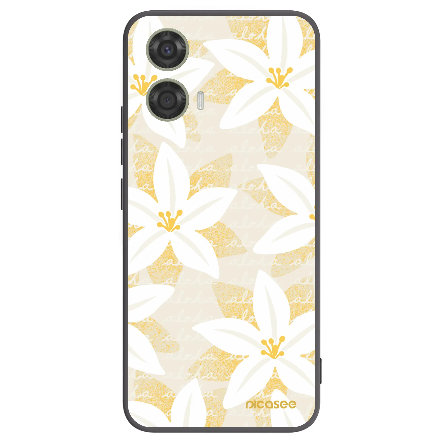Picasee silikonový černý obal pro Motorola Moto G24 - Island Leave