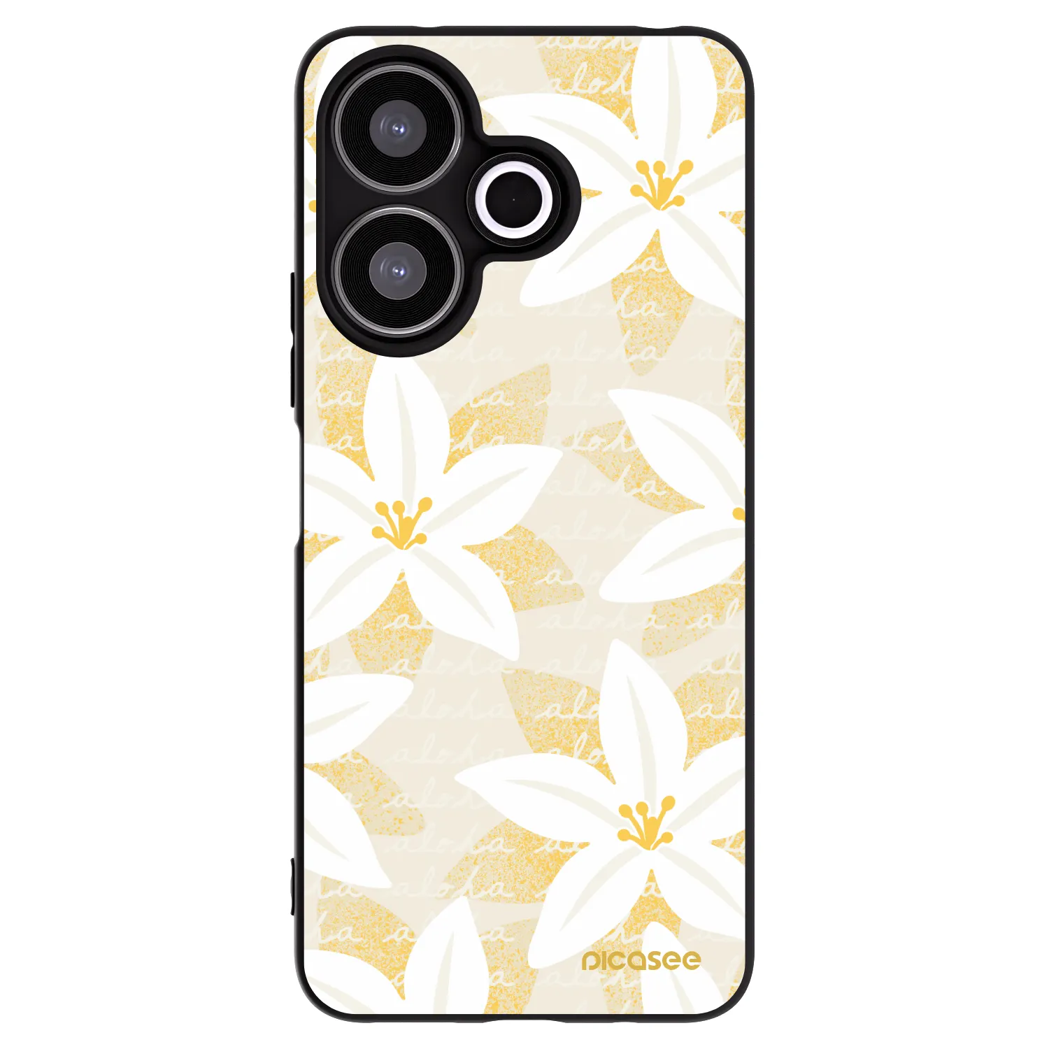 Picasee silikonový černý obal pro Xiaomi Redmi 13 4G - Island Leave