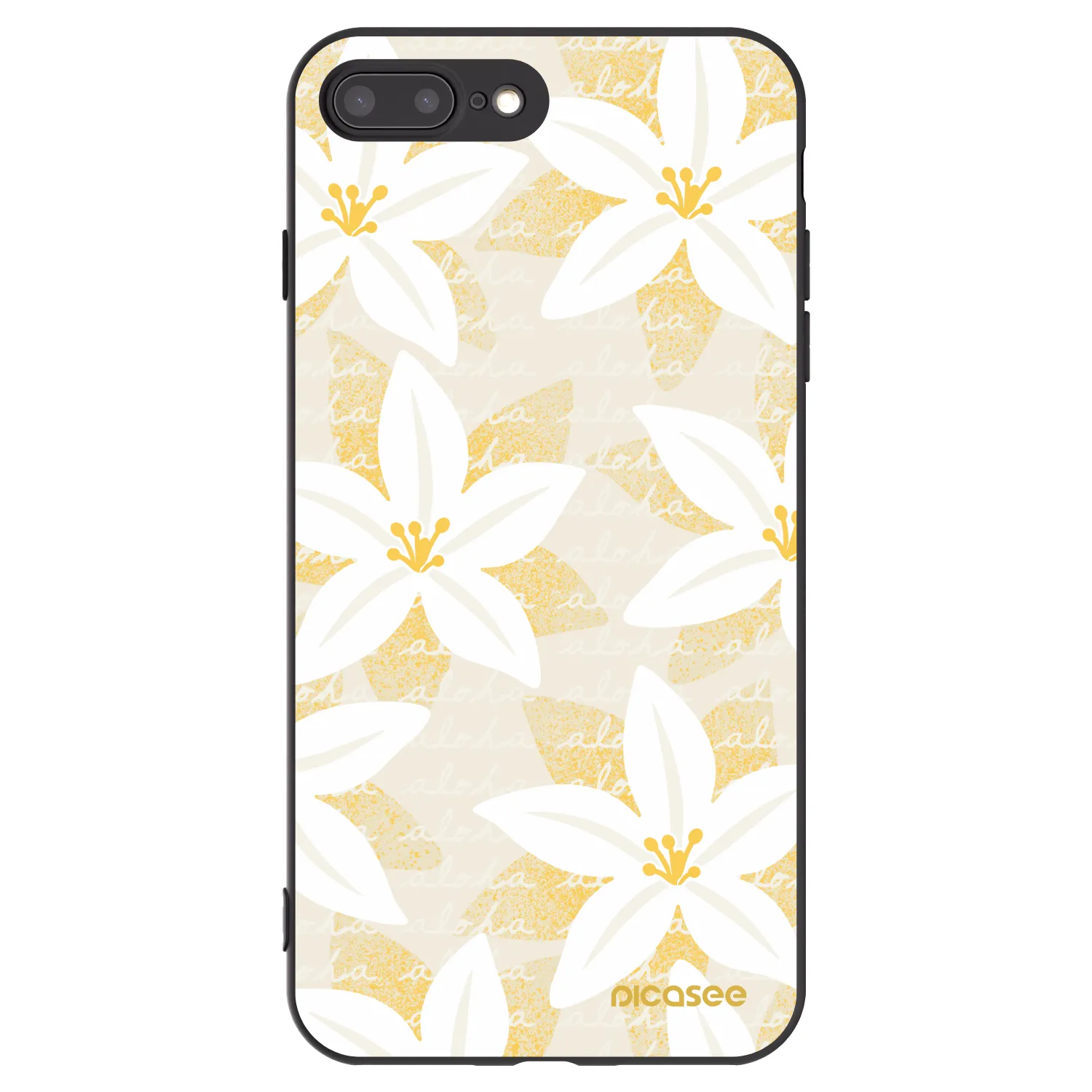 Picasee silikonový černý obal pro Apple iPhone 7 Plus - Island Leave