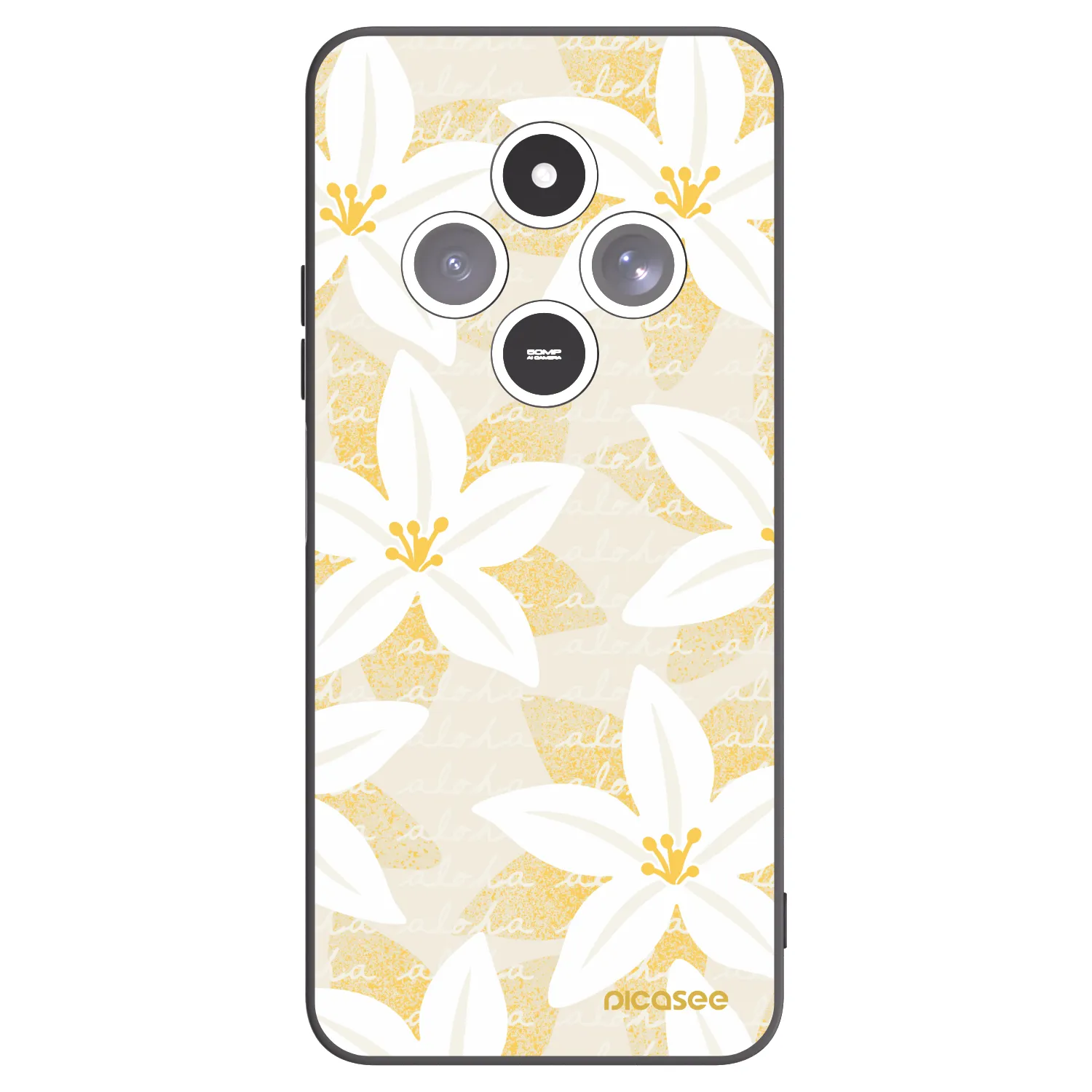Picasee silikonový černý obal pro Xiaomi Redmi 14C - Island Leave