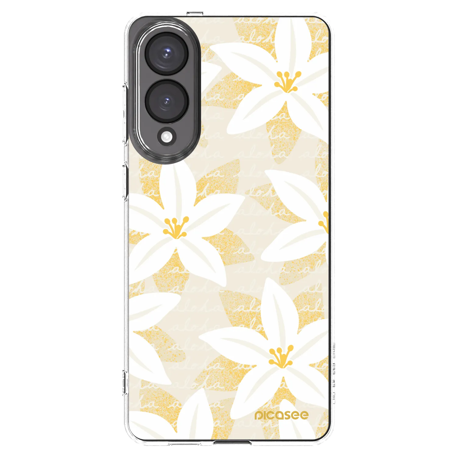Picasee silikonový průhledný obal pro Samsung Galaxy S25 Edge 5G - Island Leave
