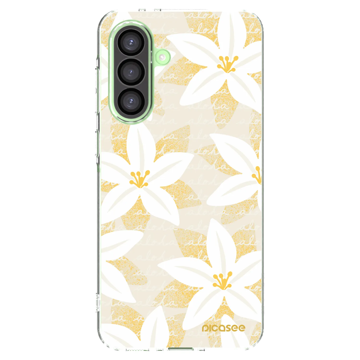 Picasee silikonový průhledný obal pro Samsung Galaxy A26 5G A266B - Island Leave
