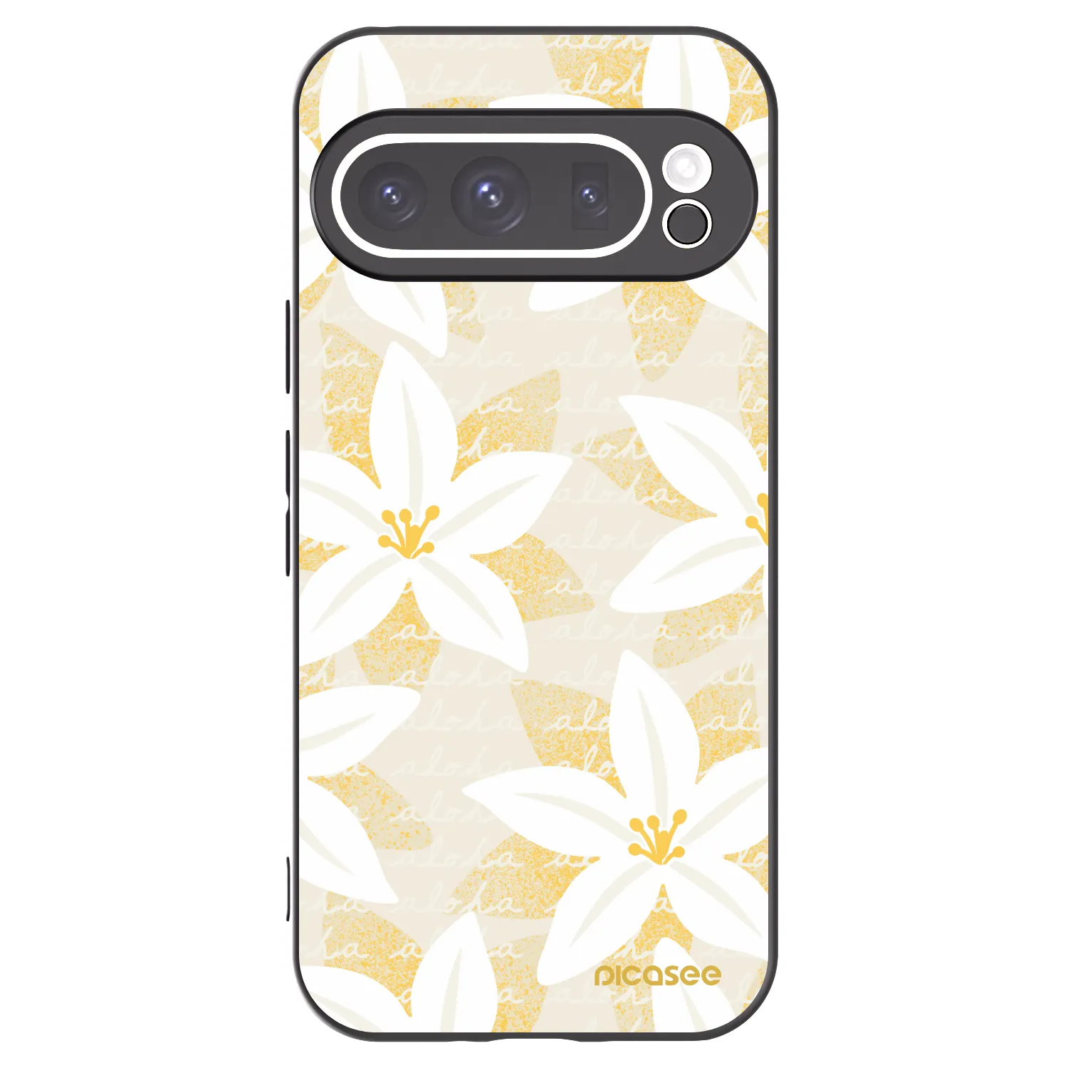 Picasee silikonový černý obal pro Google Pixel 9 Pro - Island Leave