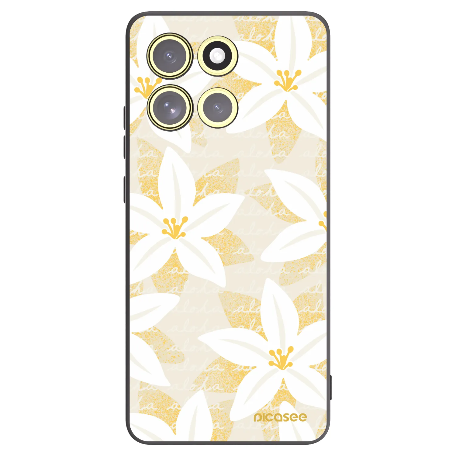 Picasee silikonový černý obal pro Motorola Moto G86 5G - Island Leave