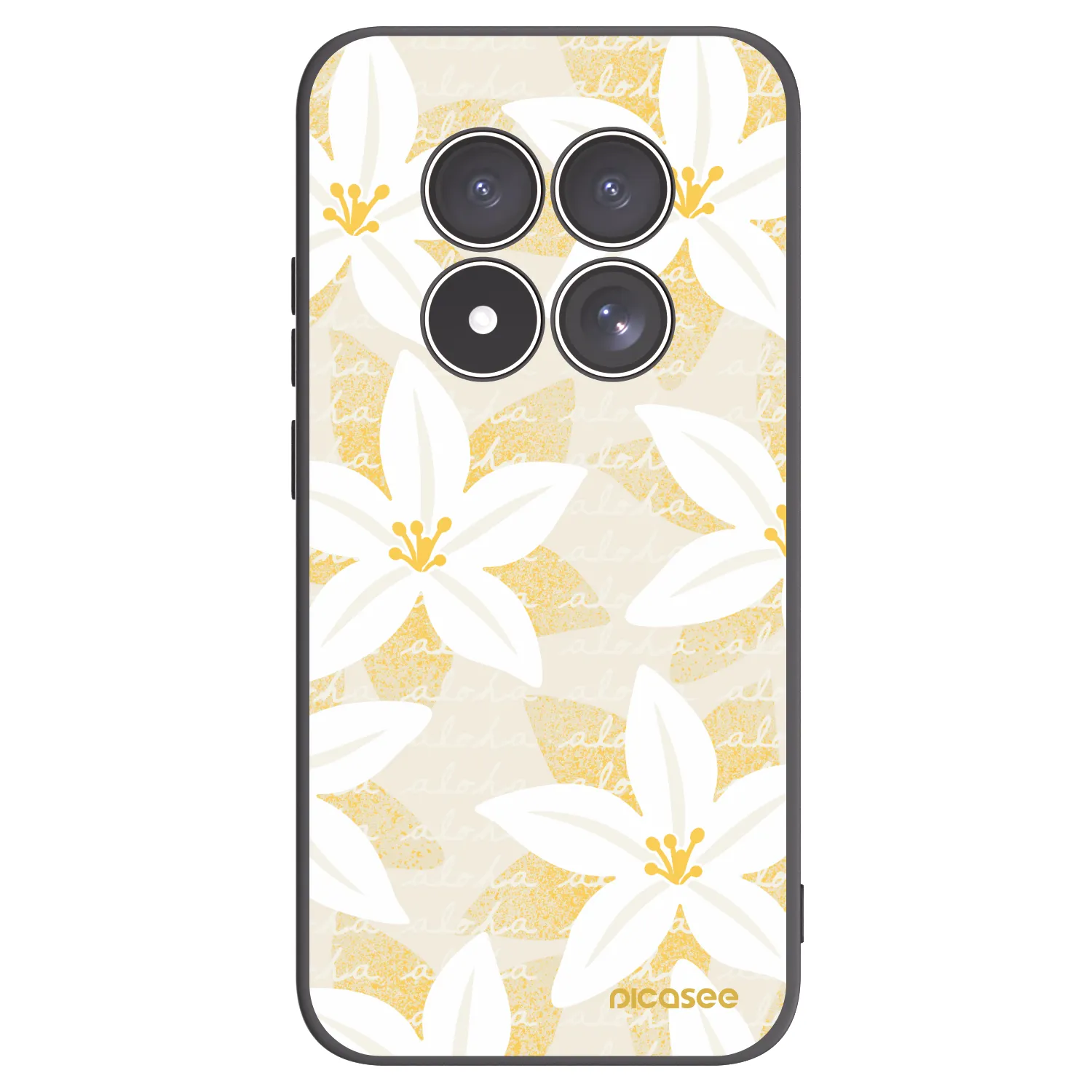 Picasee silikonový černý obal pro Xiaomi Redmi Note 15 Pro 4G - Island Leave