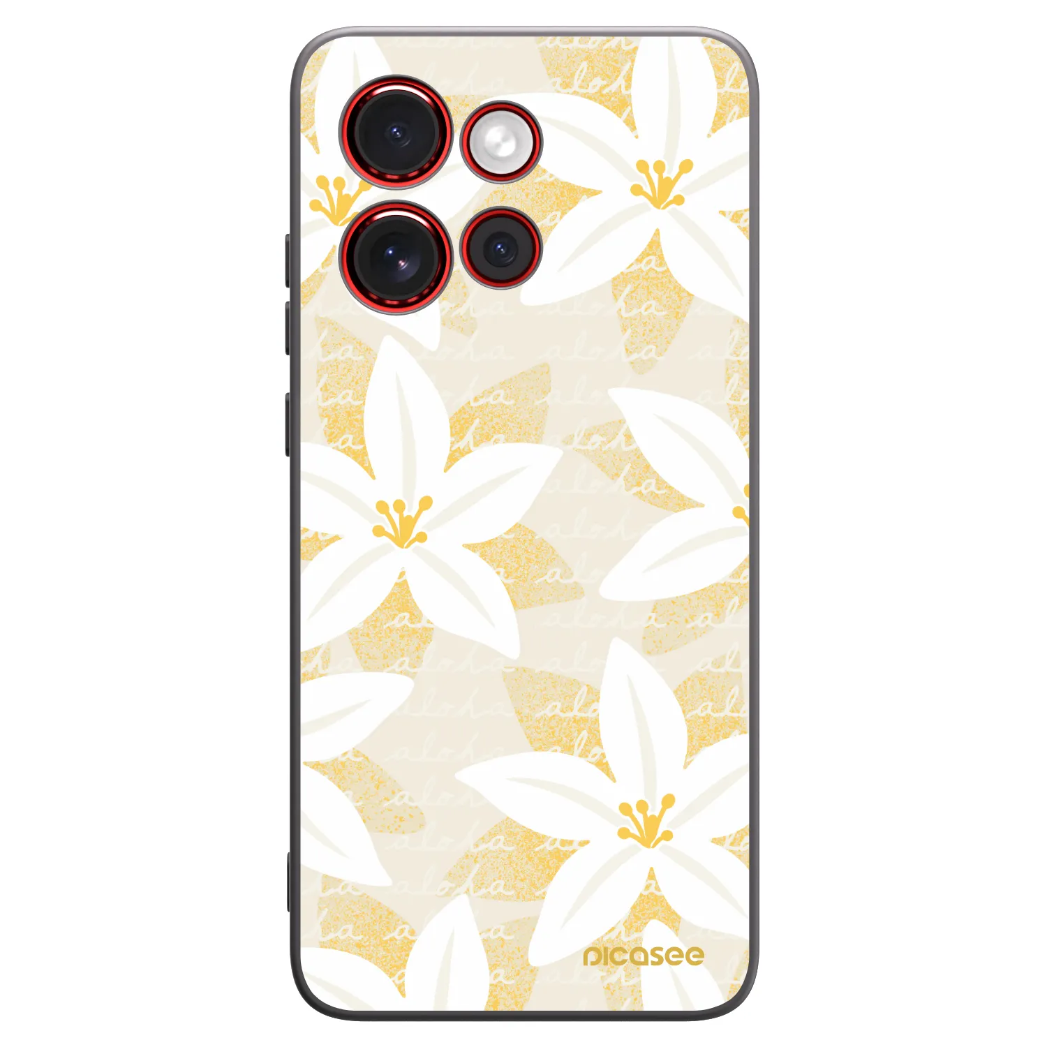Picasee silikonový černý obal pro Motorola Edge 60 Neo 5G - Island Leave