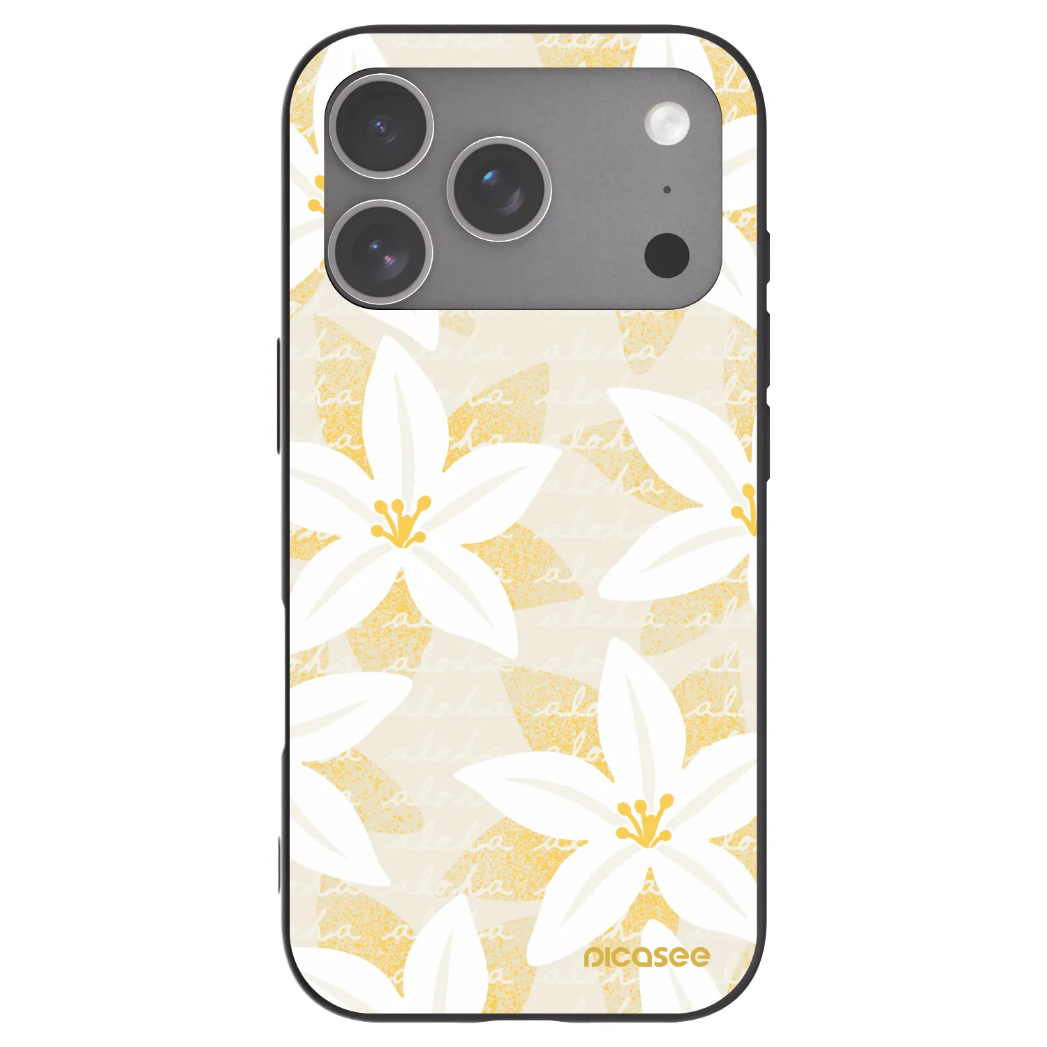 Picasee silikonový černý obal pro Apple iPhone 18 Pro - Island Leave