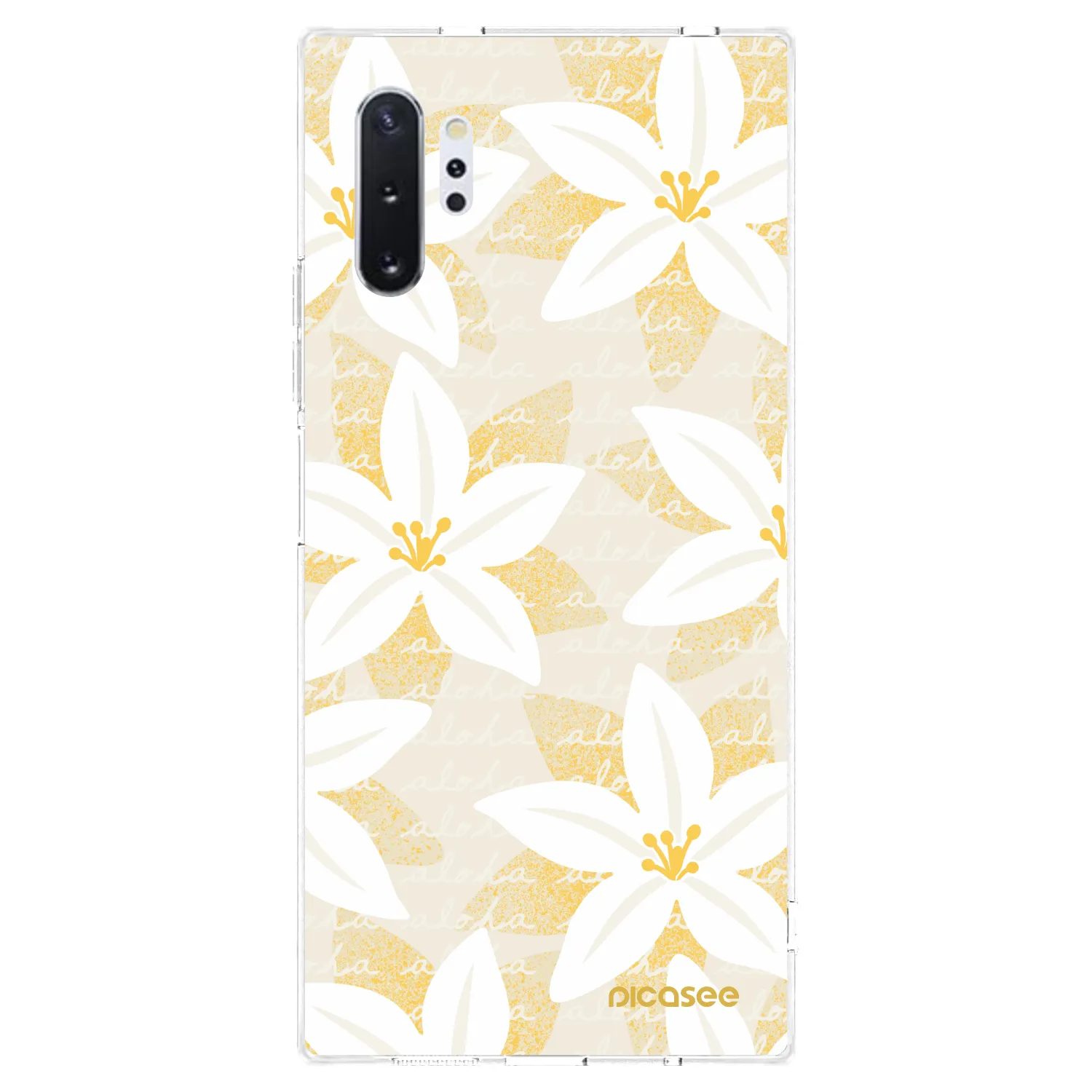 Picasee silikonový průhledný obal pro Samsung Galaxy Note 10+ N975F - Island Leave