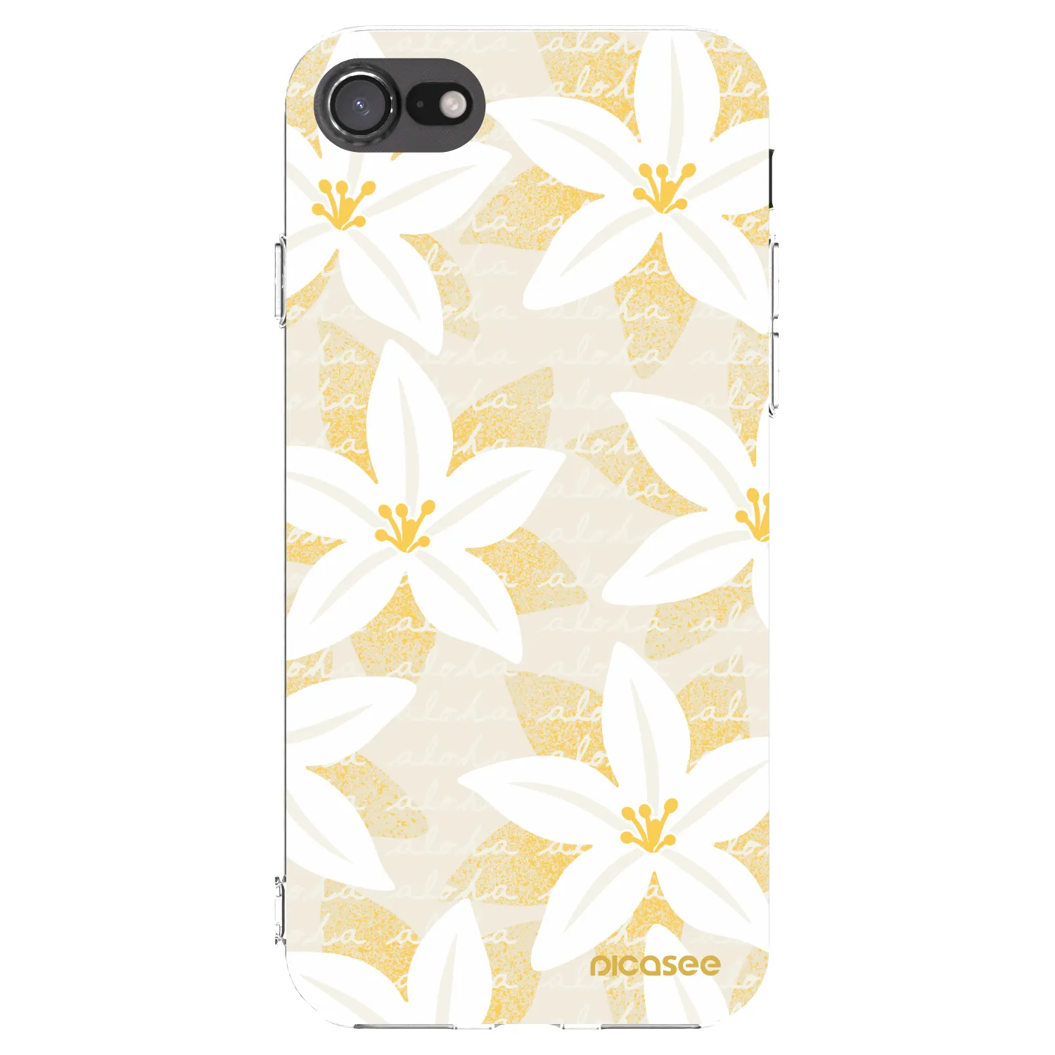 Picasee silikonový průhledný obal pro Apple iPhone 8 - Island Leave