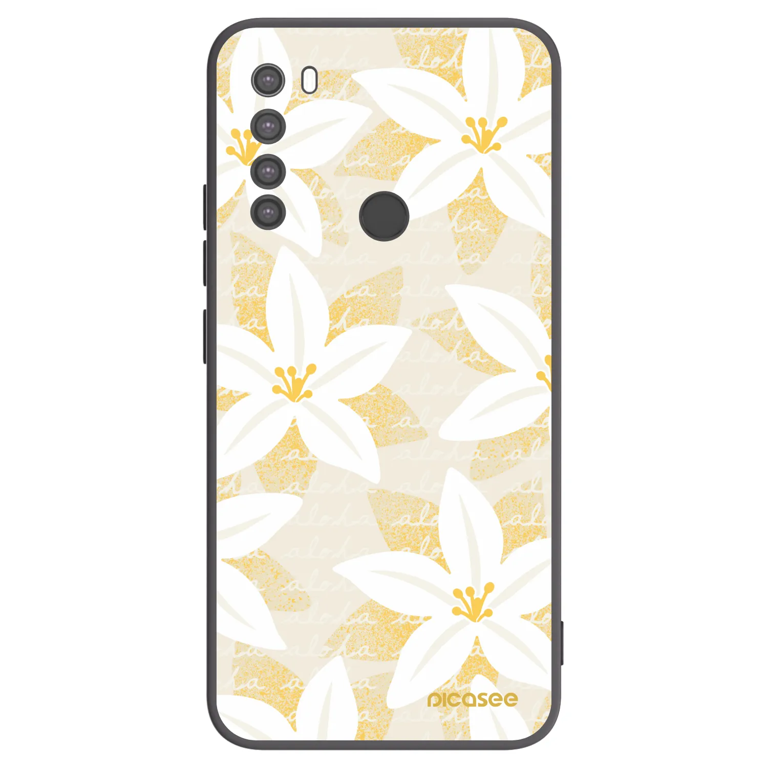 Picasee silikonový černý obal pro Xiaomi Redmi Note 8 - Island Leave