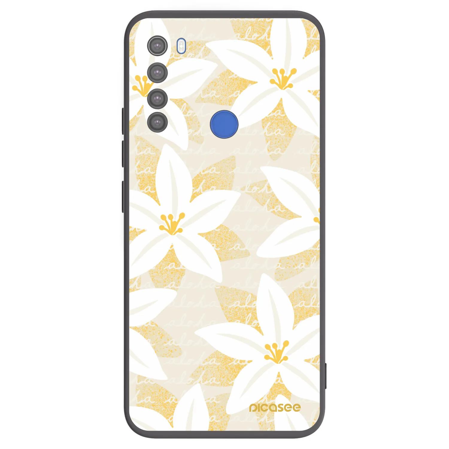 Picasee silikonový černý obal pro Xiaomi Redmi Note 8T - Island Leave