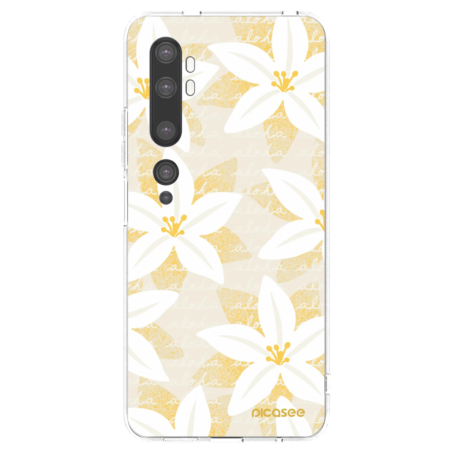 Picasee silikonový průhledný obal pro Xiaomi Mi Note 10 (Pro) - Island Leave