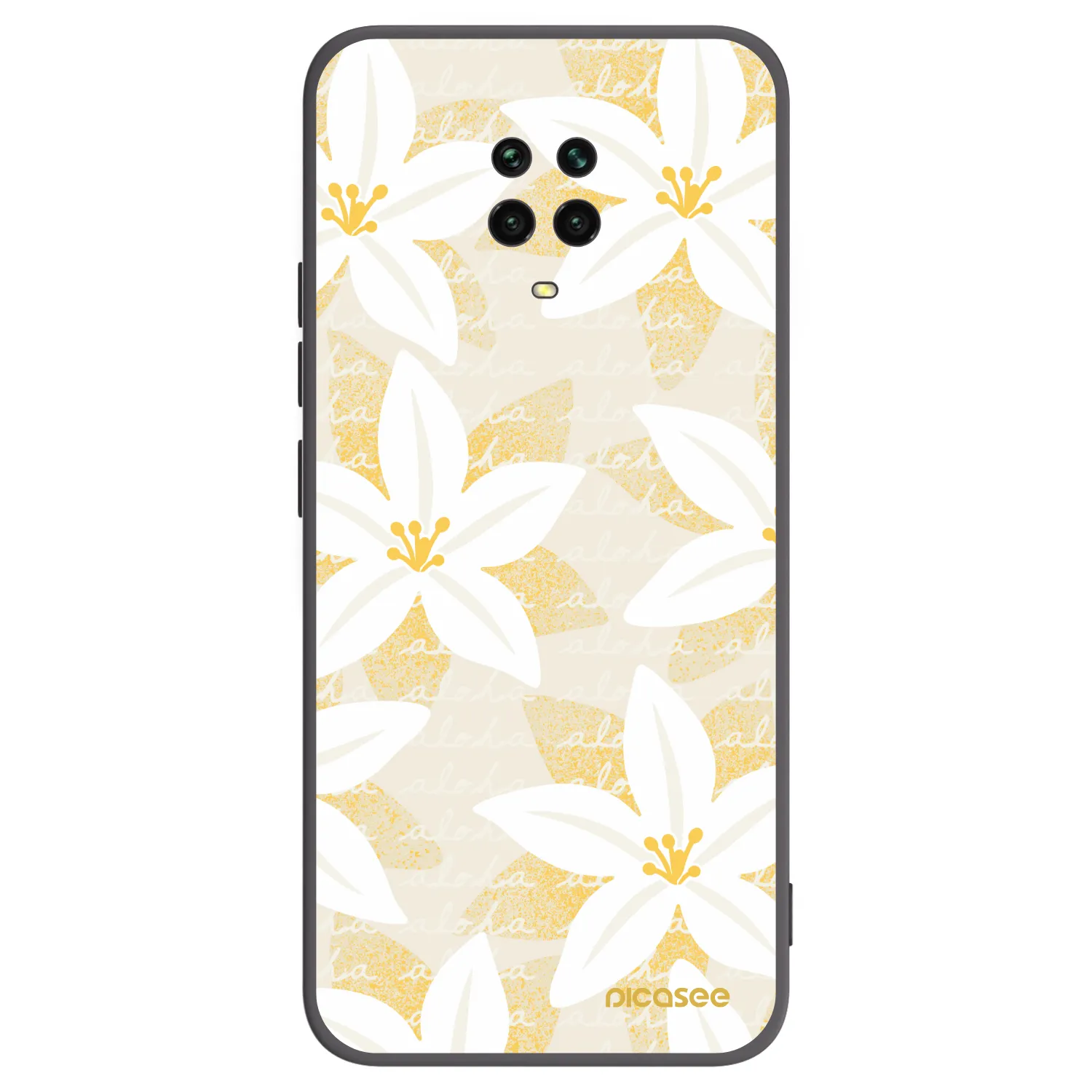 Picasee silikonový černý obal pro Xiaomi Redmi Note 9S - Island Leave
