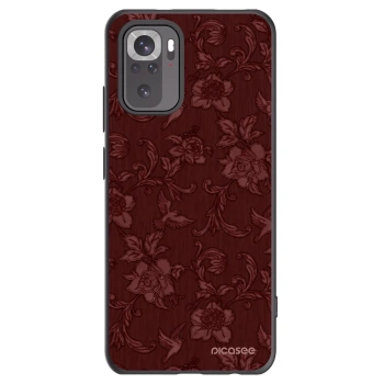 Picasee silikonový černý obal pro Xiaomi Redmi Note 10S - Red Elegance