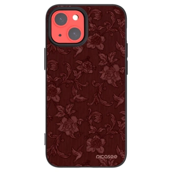 Picasee silikonový černý obal pro Apple iPhone 13 mini - Red Elegance