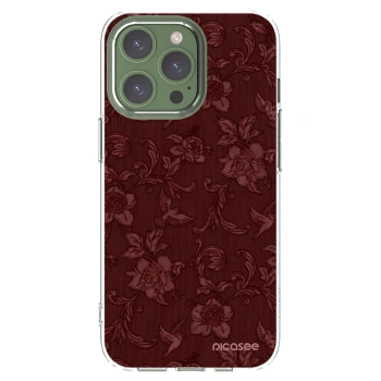 Picasee silikonový průhledný obal pro Apple iPhone 13 Pro - Red Elegance