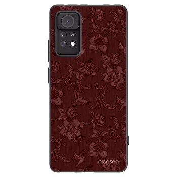 Picasee silikonový černý obal pro Xiaomi Redmi Note 11 Pro - Red Elegance