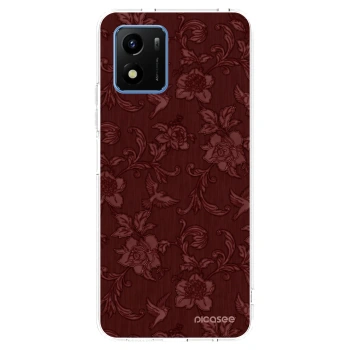 Picasee silikonový průhledný obal pro Vivo Y01 - Red Elegance