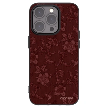Picasee silikonový černý obal pro Apple iPhone 15 Pro - Red Elegance
