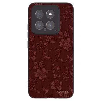 Picasee silikonový černý obal pro Xiaomi 14 - Red Elegance
