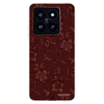 Picasee silikonový průhledný obal pro Xiaomi 14 Pro - Red Elegance