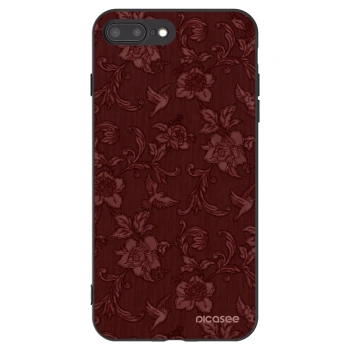 Picasee silikonový černý obal pro Apple iPhone 8 Plus - Red Elegance
