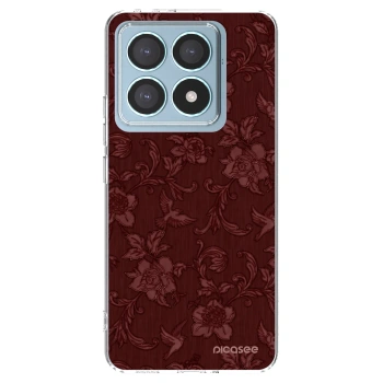 Picasee silikonový průhledný obal pro Xiaomi 14T Pro - Red Elegance