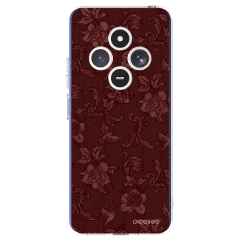 Picasee silikonový průhledný obal pro Xiaomi Redmi 14C - Red Elegance