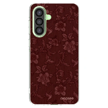 Picasee silikonový průhledný obal pro Samsung Galaxy A26 5G A266B - Red Elegance