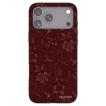 Picasee silikonový černý obal pro Apple iPhone 17 Pro Max - Red Elegance