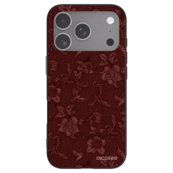 Picasee silikonový černý obal pro Apple iPhone 18 Pro - Red Elegance