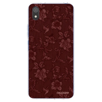 Picasee silikonový průhledný obal pro Xiaomi Redmi 7A - Red Elegance