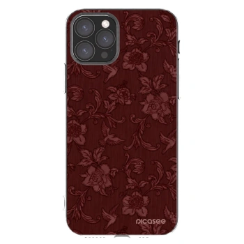 Picasee silikonový průhledný obal pro Apple iPhone 11 Pro - Red Elegance