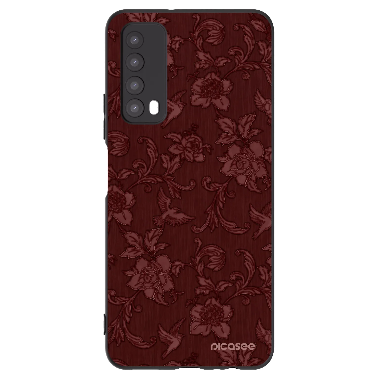 Picasee silikonový černý obal pro Huawei P Smart 2021 - Red Elegance