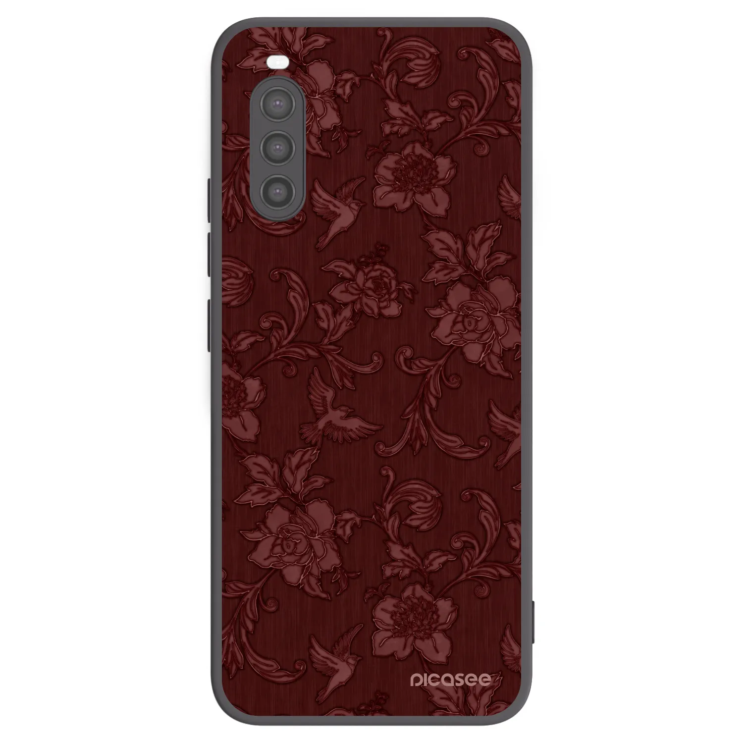 Picasee silikonový černý obal pro Sony Xperia 10 II - Red Elegance