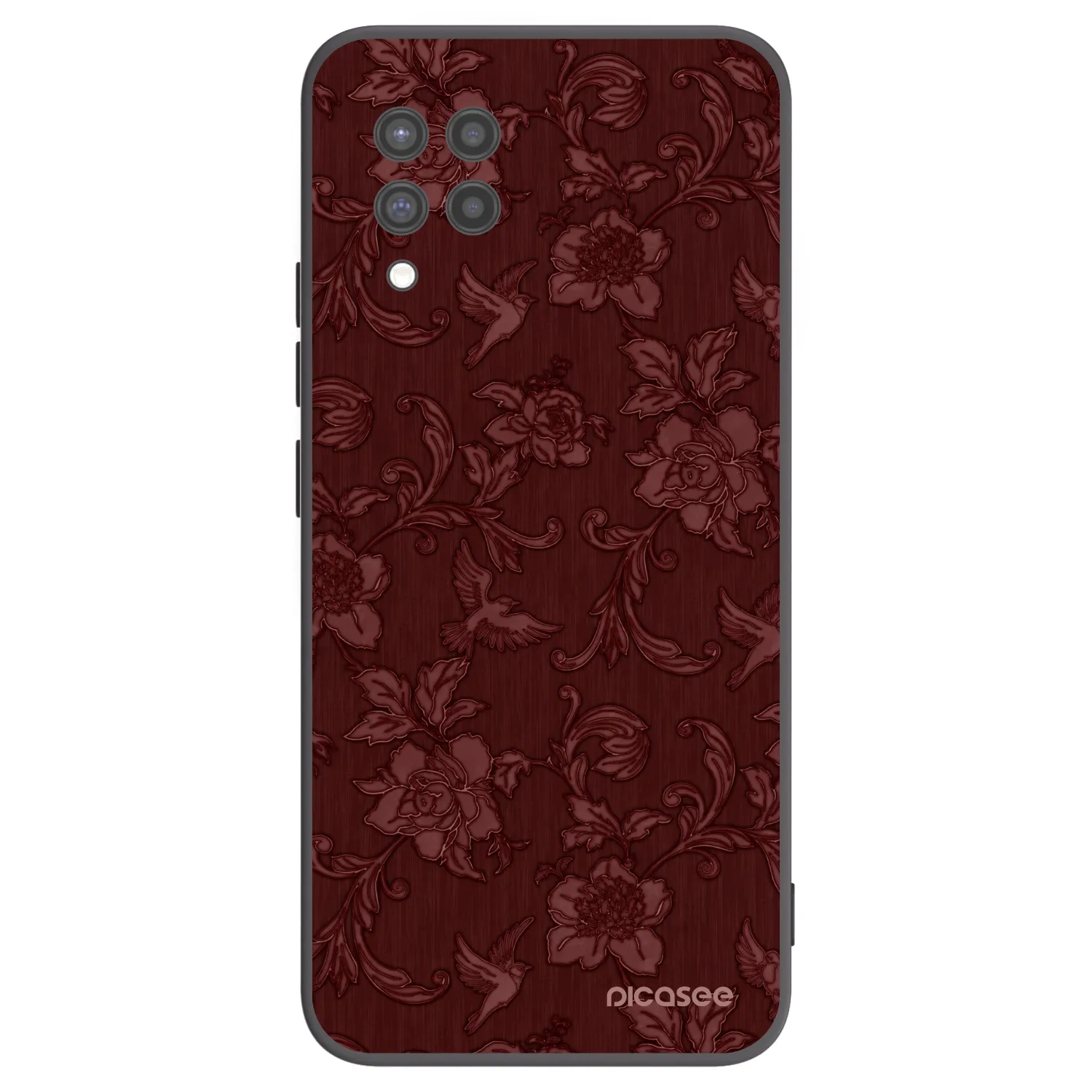 Picasee silikonový černý obal pro Samsung Galaxy A42 A426B - Red Elegance