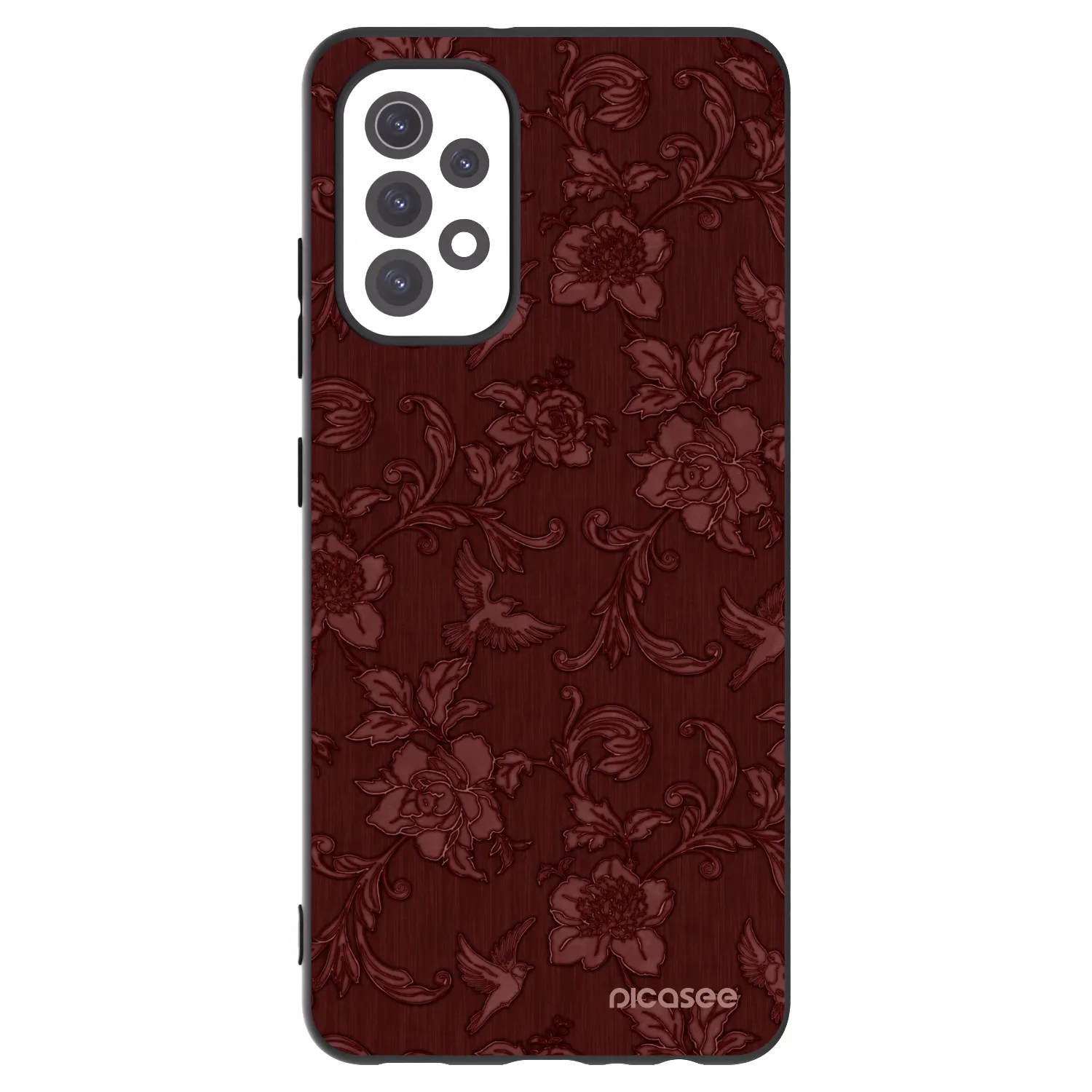 Picasee silikonový černý obal pro Samsung Galaxy A32 5G A326B - Red Elegance
