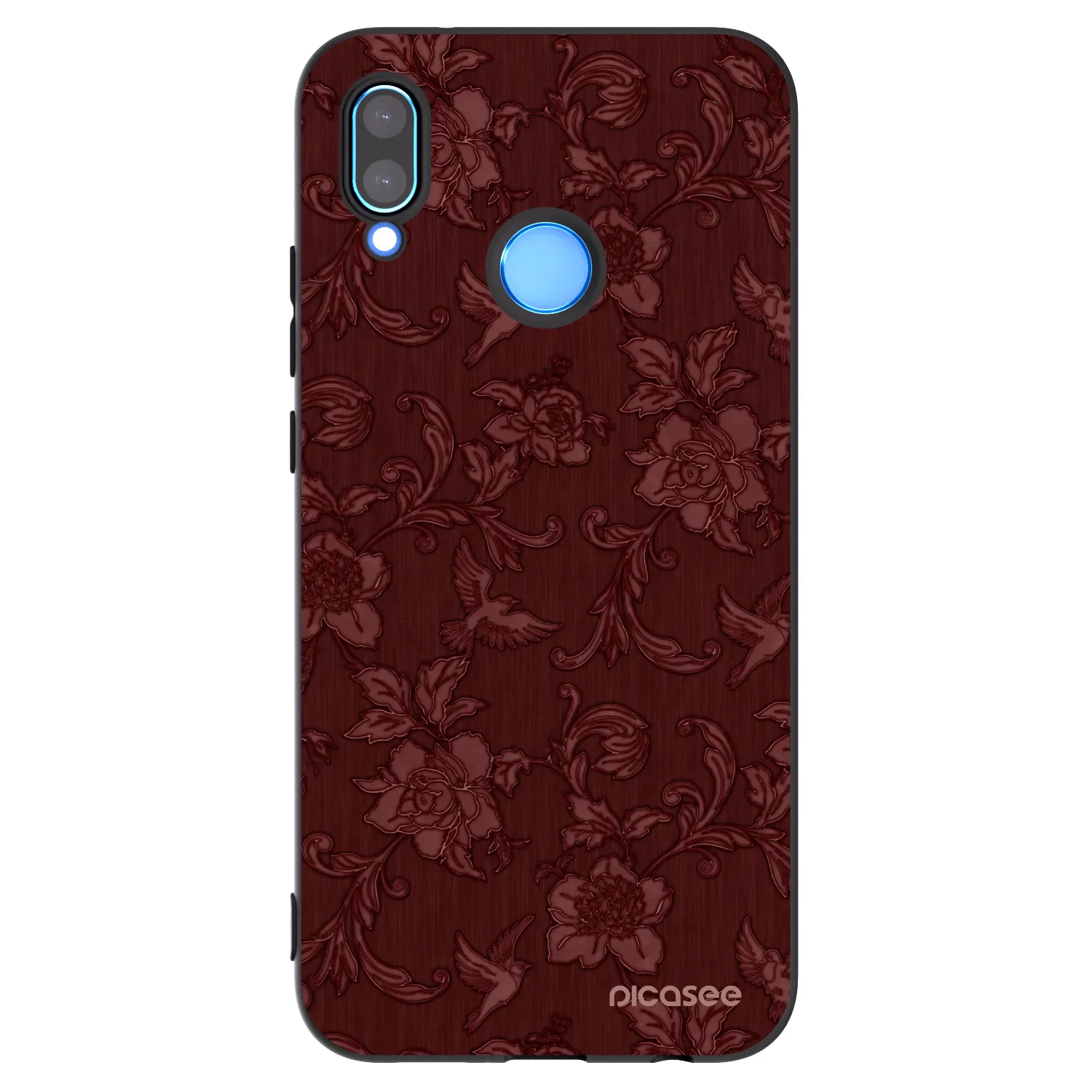 Picasee silikonový černý obal pro Huawei P20 Lite - Red Elegance
