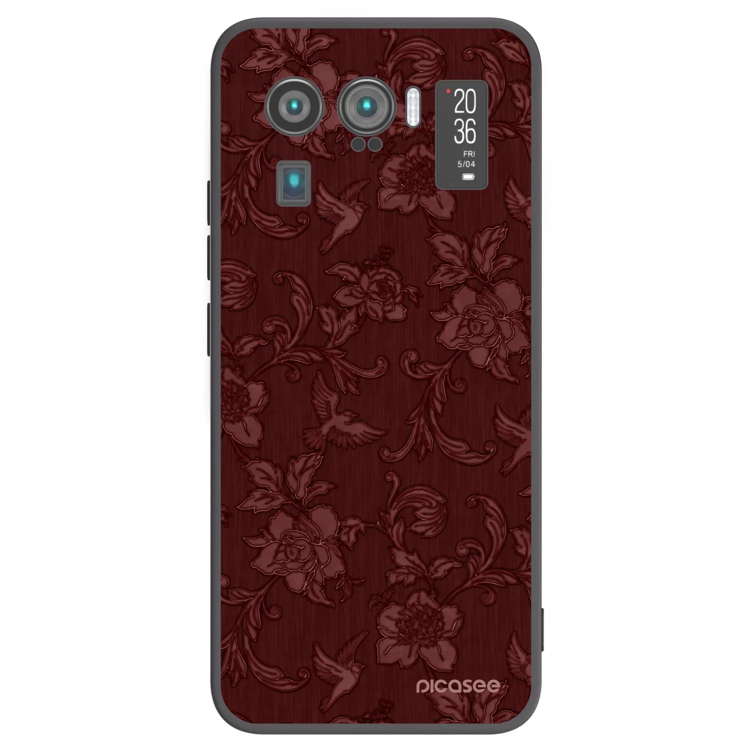 Picasee silikonový černý obal pro Xiaomi Mi 11 Ultra - Red Elegance